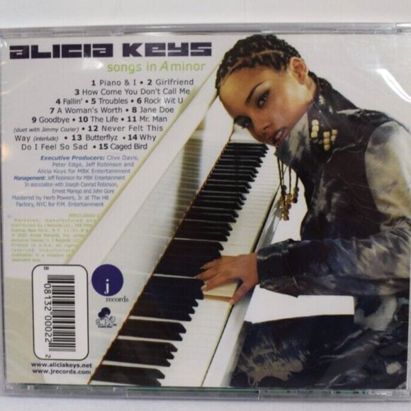 Alicia Keys CD Sealed NEW Songs in A Minor! 2001 - Picture 2 of 2